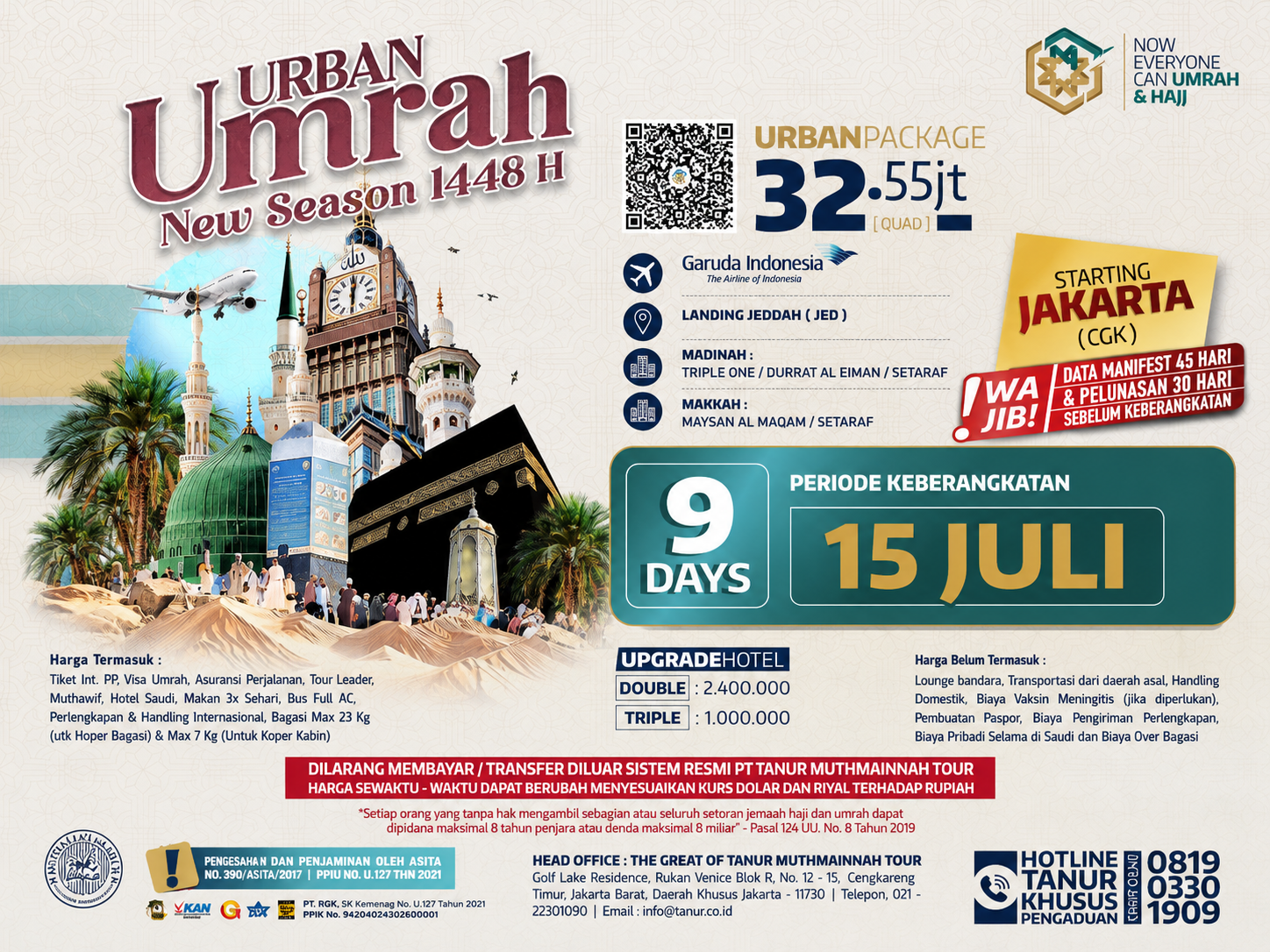 Umroh 9 Hari Garuda